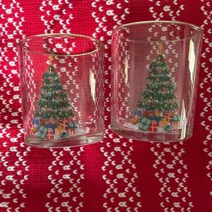 Threshold holiday glass set of 2